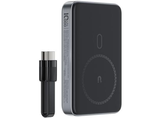 ACEFAST M10 PD 30W 10000mAh Power Bank 15W Magnetic Wireless Charging Battery - Black